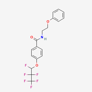 4-(1,2,2,3,3,3-hexafluoropropoxy)-N-(2-phenoxyethyl)benzamide