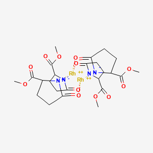 molecular formula C24H32N4O12Rh2 B1148269 DIRHODIUM (II) TETRAKIS(METHYL 2-PYRROLIDONE-5(S)-CARBOXYLATE)ACETONITRILE/2-PROPANOL COMPLEX CAS No. 132435-65-5