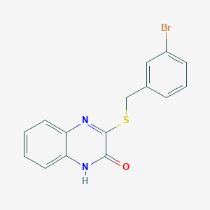 3-[(3-bromobenzyl)sulfanyl]quinoxalin-2(1H)-one