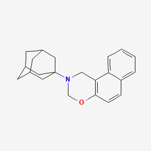 molecular formula C22H25NO B11482723 2-(1-adamantyl)-2,3-dihydro-1H-naphtho[1,2-e][1,3]oxazine 