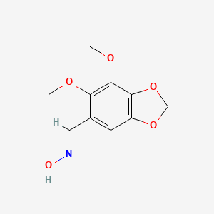 molecular formula C10H11NO5 B11482766 (E)-1-(6,7-dimethoxy-1,3-benzodioxol-5-yl)-N-hydroxymethanimine 