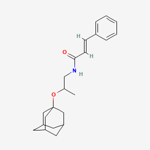 2-Propenamide, 3-phenyl-N-[2-(tricyclo[3.3.1.1(3,7)]dec-1-yloxy)propyl]-