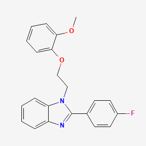 2-(4-fluorophenyl)-1-[2-(2-methoxyphenoxy)ethyl]-1H-benzimidazole