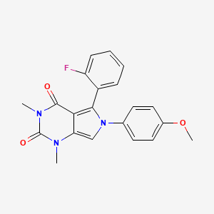 5-(2-fluorophenyl)-6-(4-methoxyphenyl)-1,3-dimethyl-1H-pyrrolo[3,4-d]pyrimidine-2,4(3H,6H)-dione