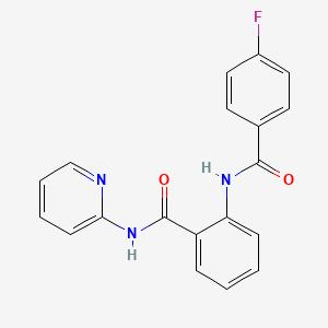 Benzamide, 2-[(4-fluorobenzoyl)amino]-N-(2-pyridinyl)-