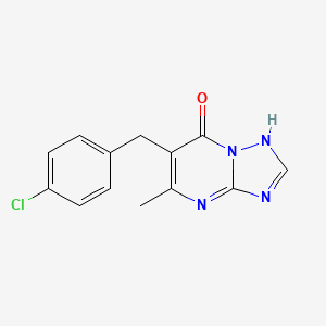 molecular formula C13H11ClN4O B11482937 6-(4-Chlorobenzyl)-5-methyl[1,2,4]triazolo[1,5-a]pyrimidin-7-ol 