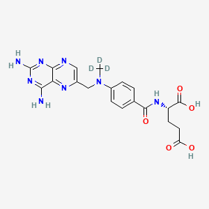 molecular formula C₂₀H₁₉D₃N₈O₅ B1148294 甲氨蝶呤-d3 CAS No. 432545-63-6