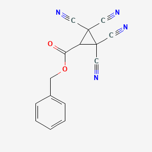 molecular formula C15H8N4O2 B11482963 Benzyl 2,2,3,3-tetracyanocyclopropane-1-carboxylate 