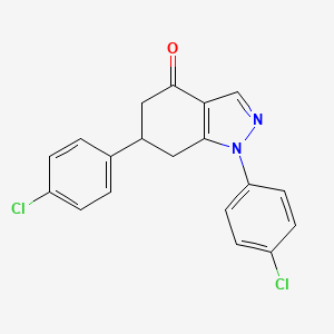 1,6-bis(4-chlorophenyl)-1,5,6,7-tetrahydro-4H-indazol-4-one