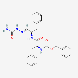 B1148298 benzyl N-[(2S)-1-[[(1E,2S)-1-(carbamoylhydrazinylidene)-3-phenylpropan-2-yl]amino]-1-oxo-3-phenylpropan-2-yl]carbamate CAS No. 133657-68-8