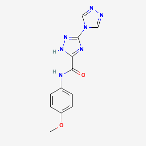 N-(4-methoxyphenyl)-2H-3,4'-bi-1,2,4-triazole-5-carboxamide