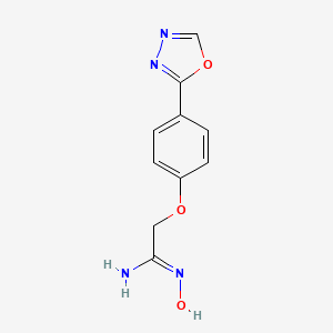 B1148309 2-[4-(1,3,4-Oxadiazol-2-Yl)Phenoxy]Acetamidoxime CAS No. 258521-20-9
