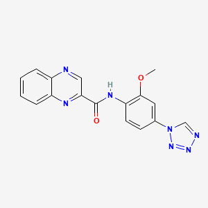 N-[2-methoxy-4-(1H-tetrazol-1-yl)phenyl]quinoxaline-2-carboxamide