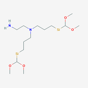 B1148313 N~1~,N~1~-Bis{3-[(dimethoxymethyl)silyl]propyl}ethane-1,2-diamine CAS No. 128026-03-9