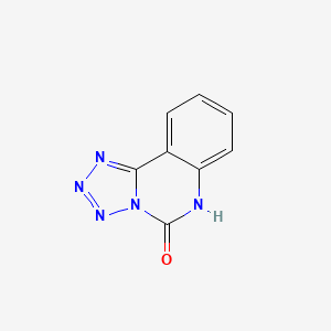 molecular formula C8H5N5O B11483150 tetrazolo[1,5-c]quinazolin-5(6H)-one 