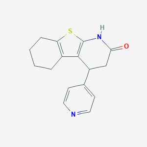 molecular formula C16H16N2OS B11483166 4-(4-pyridyl)-3,4,5,6,7,8-hexahydro[1]benzothieno[2,3-b]pyridin-2(1H)-one 