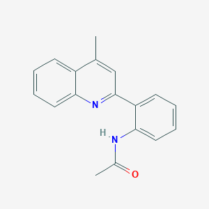 N-[2-(4-methylquinolin-2-yl)phenyl]acetamide