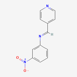 Benzenamine, 3-nitro-N-(4-pyridinylmethylidene)-