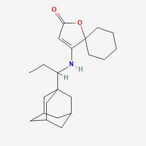 4-{[1-(Adamantan-1-YL)propyl]amino}-1-oxaspiro[4.5]dec-3-EN-2-one