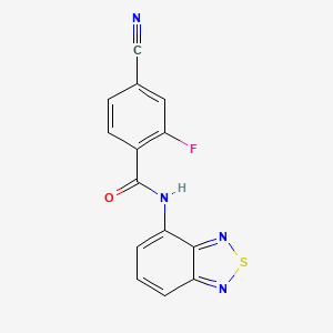 N-(2,1,3-benzothiadiazol-4-yl)-4-cyano-2-fluorobenzamide