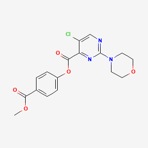 4-(Methoxycarbonyl)phenyl 5-chloro-2-(morpholin-4-yl)pyrimidine-4-carboxylate