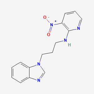 N-[3-(1H-benzimidazol-1-yl)propyl]-3-nitropyridin-2-amine