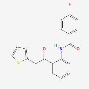 Benzamide, 4-fluoro-N-[2-[2-(2-thienyl)acetyl]phenyl]-