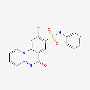 9-chloro-N-methyl-6-oxo-N-phenyl-6H-pyrido[1,2-a]quinazoline-8-sulfonamide