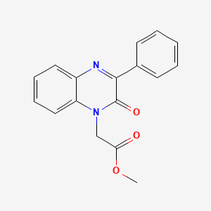 molecular formula C17H14N2O3 B11483452 methyl (2-oxo-3-phenylquinoxalin-1(2H)-yl)acetate 