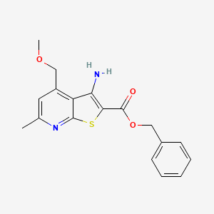 Benzyl 3-amino-4-(methoxymethyl)-6-methylthieno[2,3-b]pyridine-2-carboxylate