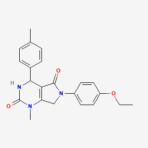 6-(4-ethoxyphenyl)-1-methyl-4-(4-methylphenyl)-3,4,6,7-tetrahydro-1H-pyrrolo[3,4-d]pyrimidine-2,5-dione