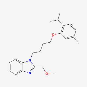 2-(methoxymethyl)-1-{4-[5-methyl-2-(propan-2-yl)phenoxy]butyl}-1H-benzimidazole