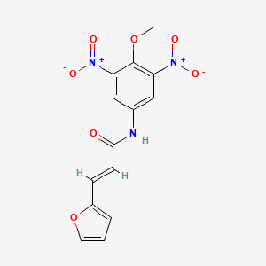 (2E)-3-(furan-2-yl)-N-(4-methoxy-3,5-dinitrophenyl)prop-2-enamide