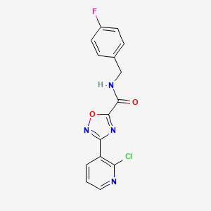 3-(2-chloropyridin-3-yl)-N-(4-fluorobenzyl)-1,2,4-oxadiazole-5-carboxamide