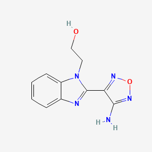 1H-1,3-Benzimidazole-1-ethanol, 2-(4-amino-1,2,5-oxadiazol-3-yl)-