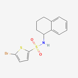 5-bromo-N-(1,2,3,4-tetrahydronaphthalen-1-yl)thiophene-2-sulfonamide