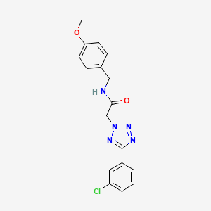 2-[5-(3-chlorophenyl)-2H-tetrazol-2-yl]-N-(4-methoxybenzyl)acetamide