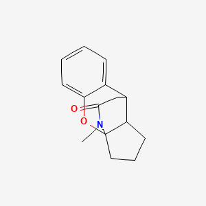 12-methyl-2,3,9,9a-tetrahydro-1H-3a,9-(epiminoethano)cyclopenta[b]chromen-11-one