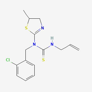 Thiourea, N-[(2-chlorophenyl)methyl]-N-(4,5-dihydro-5-methyl-2-thiazolyl)-N'-(2-propenyl)-