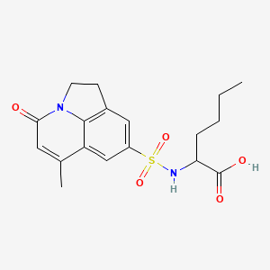 N-[(6-methyl-4-oxo-1,2-dihydro-4H-pyrrolo[3,2,1-ij]quinolin-8-yl)sulfonyl]norleucine