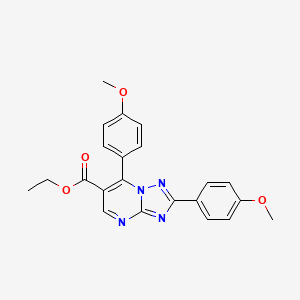 Ethyl 2,7-bis(4-methoxyphenyl)[1,2,4]triazolo[1,5-a]pyrimidine-6-carboxylate