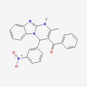 [2-Methyl-4-(3-nitrophenyl)-1,4-dihydropyrimido[1,2-a]benzimidazol-3-yl](phenyl)methanone