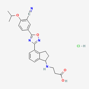 molecular formula C24H25ClN4O4 B1148384 RP 001 hydrochloride CAS No. 1781880-34-9