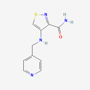 4-[(Pyridin-4-ylmethyl)amino]-1,2-thiazole-3-carboxamide