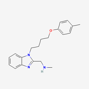 N-methyl-1-{1-[4-(4-methylphenoxy)butyl]-1H-benzimidazol-2-yl}methanamine