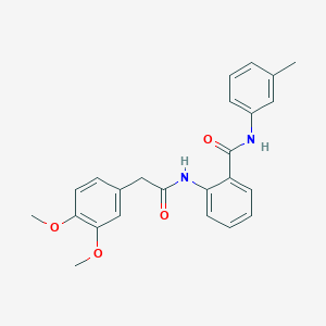 2-{[(3,4-dimethoxyphenyl)acetyl]amino}-N-(3-methylphenyl)benzamide