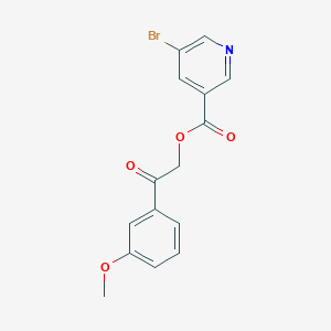 2-(3-Methoxyphenyl)-2-oxoethyl 5-bromopyridine-3-carboxylate