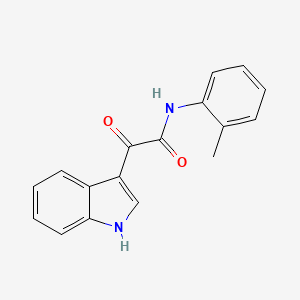 2-(1H-indol-3-yl)-N-(2-methylphenyl)-2-oxoacetamide