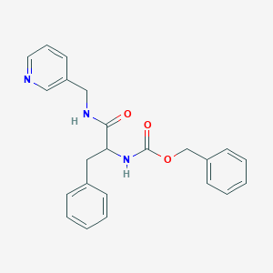 benzyl N-(2-phenyl-1-{[(pyridin-3-yl)methyl]carbamoyl}ethyl)carbamate