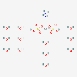 molecular formula CrH28NO20S2 B1148399 Ammonium chromic sulfate dodecahydrate CAS No. 10022-47-6